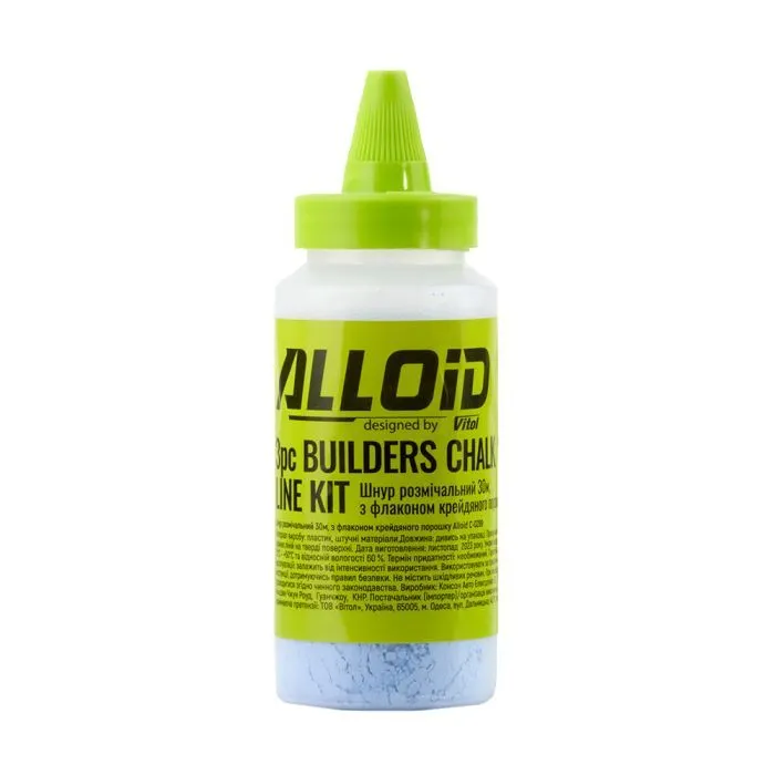 Шнур розміточний Alloid 30м, з флаконом крейдового порошку (C-0299) зображення 4