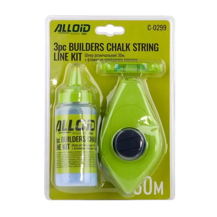 Шнур розміточний Alloid 30м, з флаконом крейдового порошку (C-0299) зображення 6