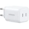 Зарядное устройство Ugreen X526 2xUSB-C PD45W GaN white (65154)
