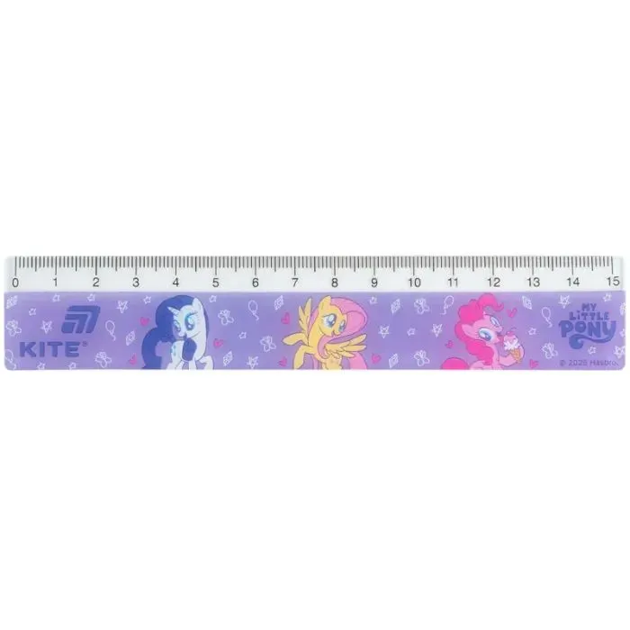 Линейка Kite пластиковая My Little Pony, 15 см (LP26-090)