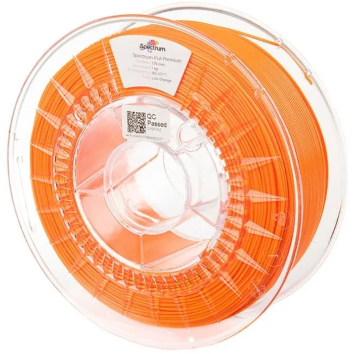 Пластик для 3D-принтера Spectrum PLA Premium 1.75mm 1kg Orange, Lion (80008)