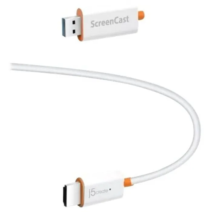 Адаптер J5create Wireless1080p AirPlay/Miracast/Chromecast up to 15m white (JVAW56-N) зображення 3