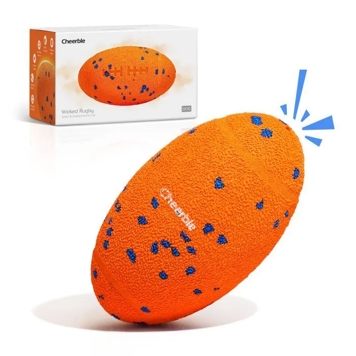 Игрушка для собак Cheerble Wicked Rugby (Bright Orange) (CWQ06O) изображение 3