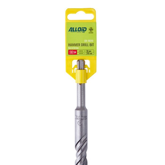 Бур Alloid по бетону, SDS-plus, S4 QUADRO, 10×310мм (CH-10310) изображение 5