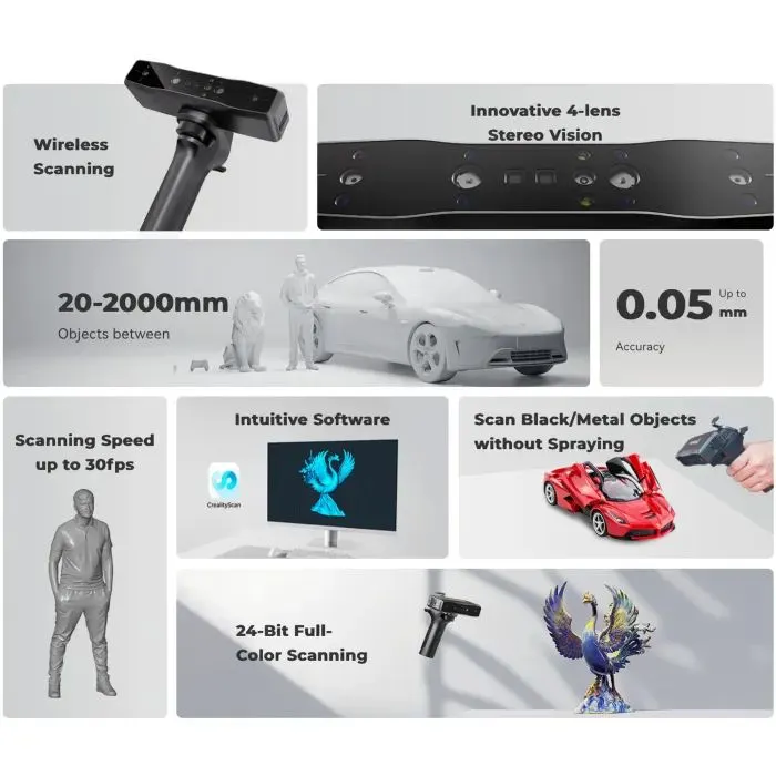 3D-сканер Creality CR-Scan Otter Lite (4008050059) изображение 8