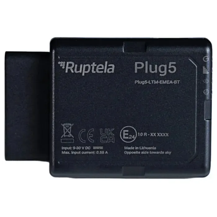 GPS-трекер для авто Ruptela Smart OBD Tracker Plug5 (Plug5-LTM-EMEA-BT) зображення 3