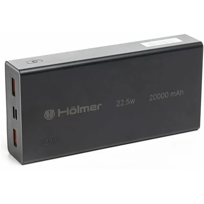 Батарея универсальная Hölmer NRG-01 Rabbit 20000mAh 22.5W Black (NRG-01 Rabbit) изображение 2