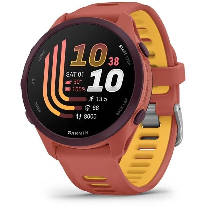 Смарт-часы Garmin Forerunner 170 Music, GPS, WiFi, Red Pink/Mango, GPS смарт-годинник (010-03920-13)