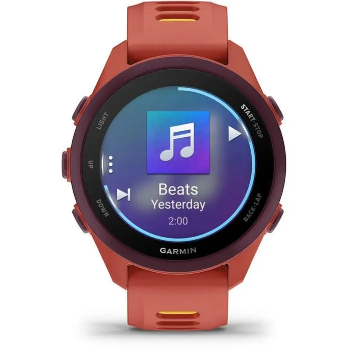 Смарт-часы Garmin Forerunner 170 Music, GPS, WiFi, Red Pink/Mango, GPS смарт-годинник (010-03920-13) изображение 2