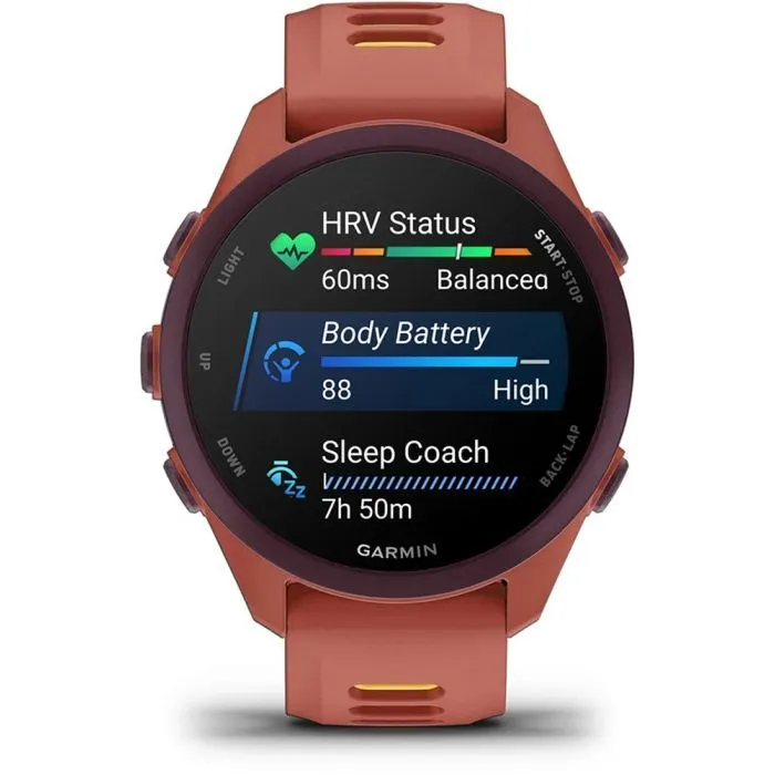 Смарт-часы Garmin Forerunner 170 Music, GPS, WiFi, Red Pink/Mango, GPS смарт-годинник (010-03920-13) изображение 7