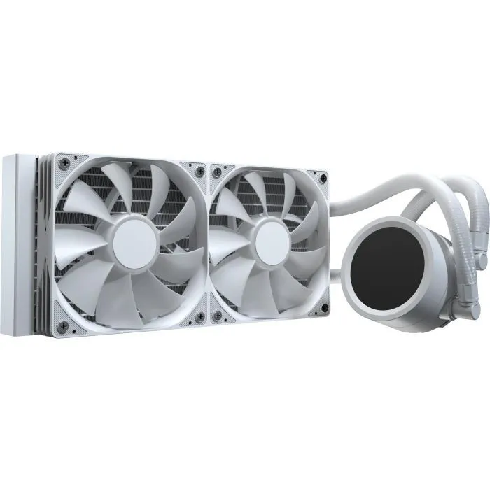 Система рідинного охолодження AeroCool Abyss L240R Digi White (ACLA-AD24117.21) зображення 2