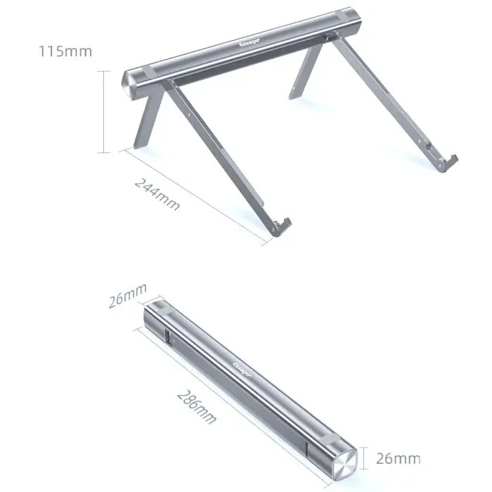 Подставка для ноутбука Essager Zenchey Laptop Stand Holder Grey (ZEZJZD-ZC0G) изображение 3