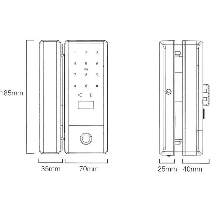 Розумний замок SEVEN LOCK SL-7776BF black (SL7776BFb) зображення 7