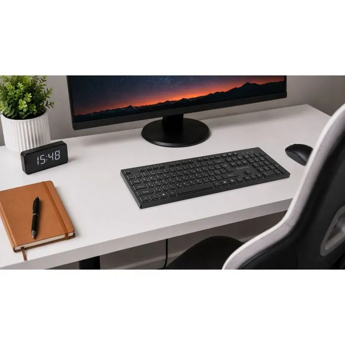 Клавиатура REAL-EL RK-725W Wireless/Bluetooth Black (EL123100061) изображение 10