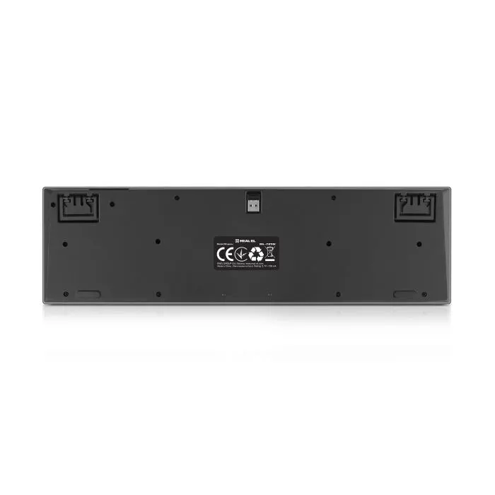 Клавиатура REAL-EL RK-725W Wireless/Bluetooth Black (EL123100061) изображение 7