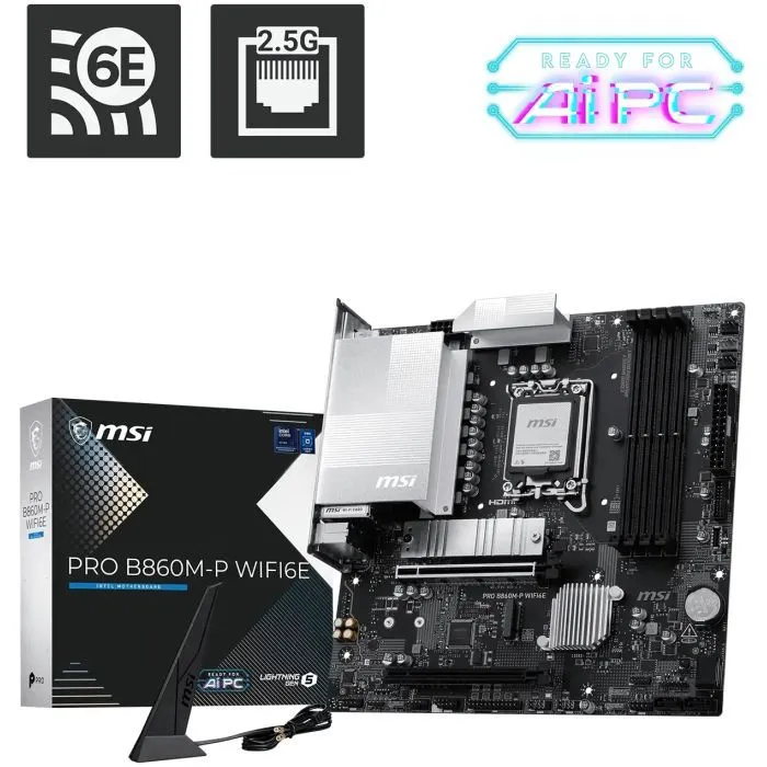Материнська плата MSI PRO B860M-P WIFI6E зображення 5