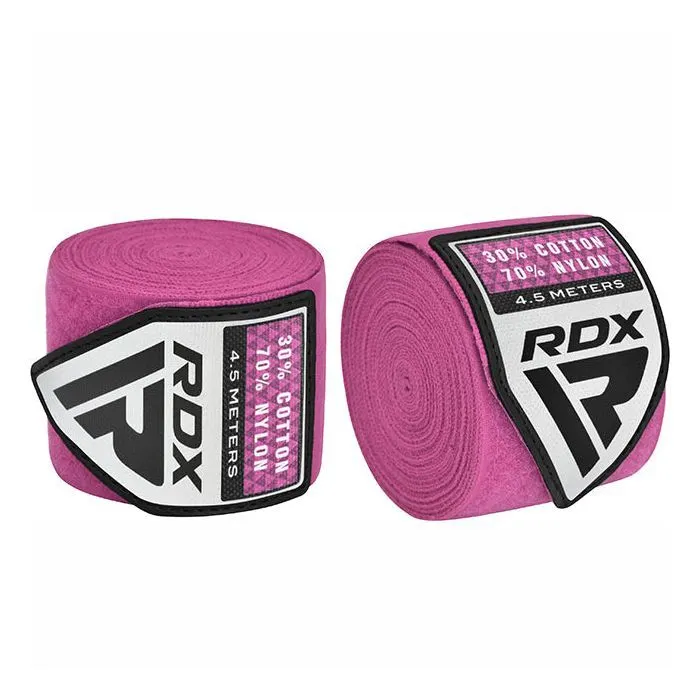 Бинт для спорту RDX WX Professional Boxing Hand Wraps Pink 4.5м (HWX-RP+) зображення 2