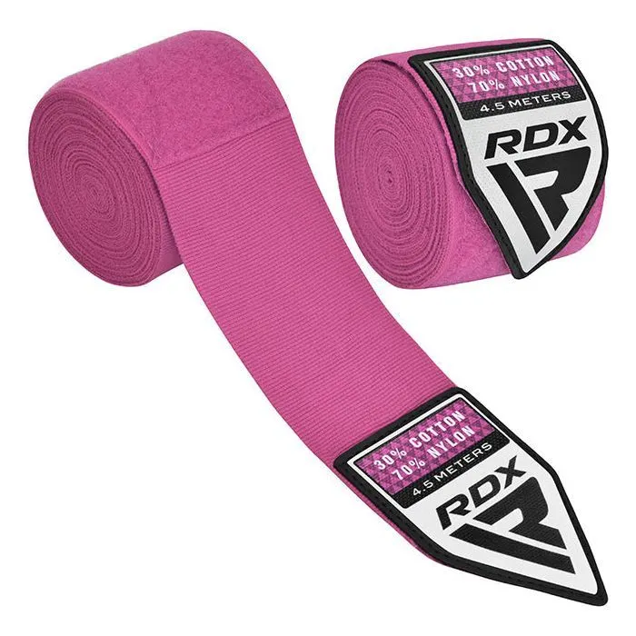 Бинт для спорту RDX WX Professional Boxing Hand Wraps Pink 4.5м (HWX-RP+) зображення 3