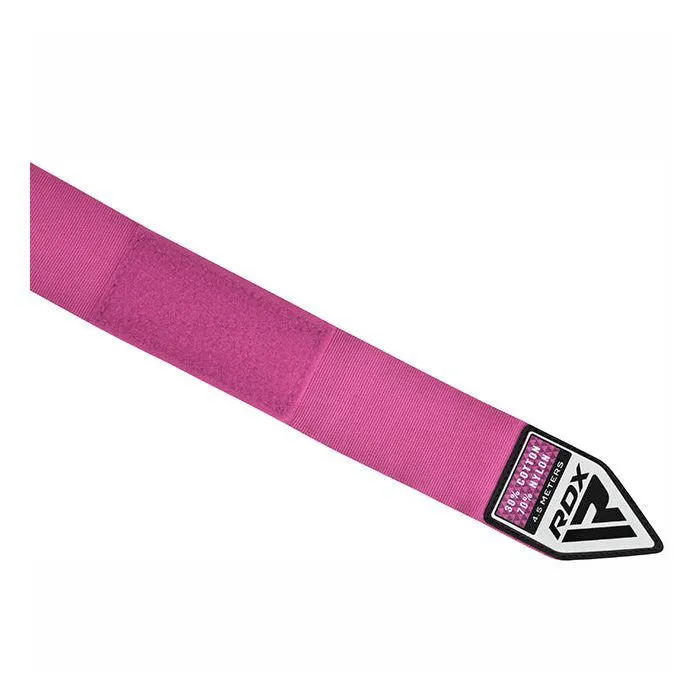 Бинт для спорту RDX WX Professional Boxing Hand Wraps Pink 4.5м (HWX-RP+) зображення 4