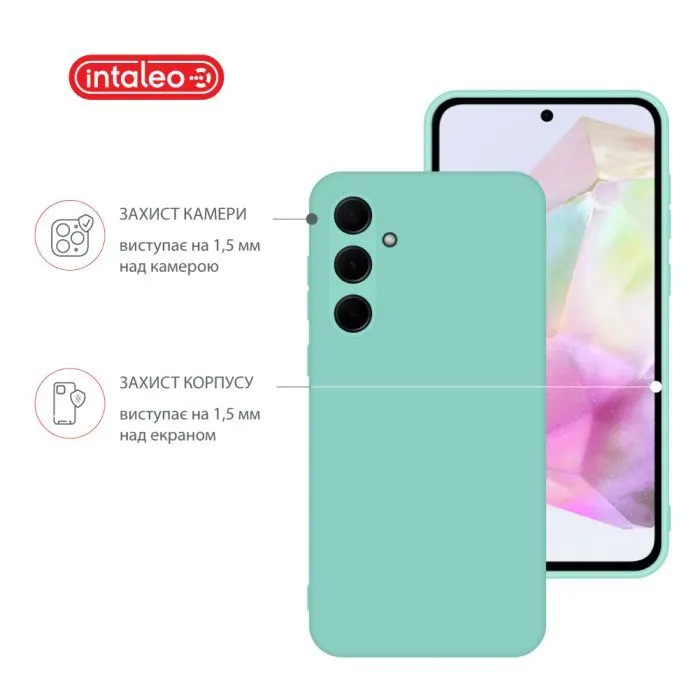 Чохол до мобільного телефона Intaleo Silicone Samsung Galaxy A35 Light Blue (1283126600197) зображення 3