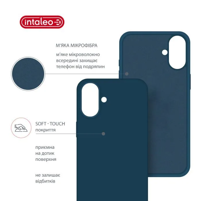 Чохол до мобільного телефона Intaleo SoftShell Apple iPhone 16 Plus Blue (1283126609220) зображення 5