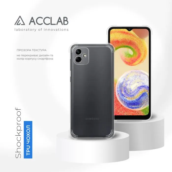 Чохол до мобільного телефона ACCLAB ShockProof Samsung Galaxy A05 Transparent (1283126588020) зображення 4