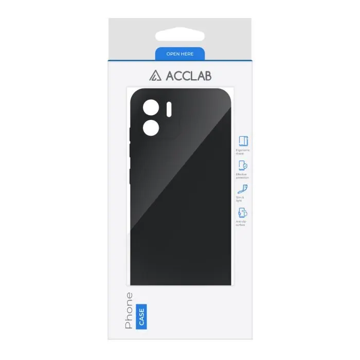 Чохол до мобільного телефона ACCLAB SoftShell Xiaomi Redmi A1 Black (1283126567001) зображення 2