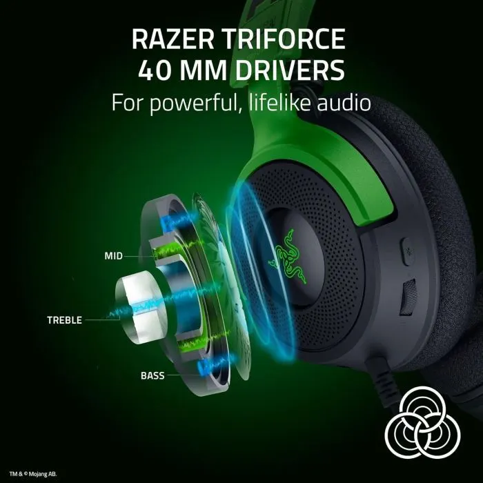 Навушники Razer Kraken V4 X Minecraft Edition (RZ04-05180200-R3M1) зображення 7