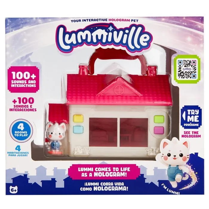 Інтерактивна іграшка Lummiville з цифровим улюбленцем — Будиночок з кошеням (930070IM)