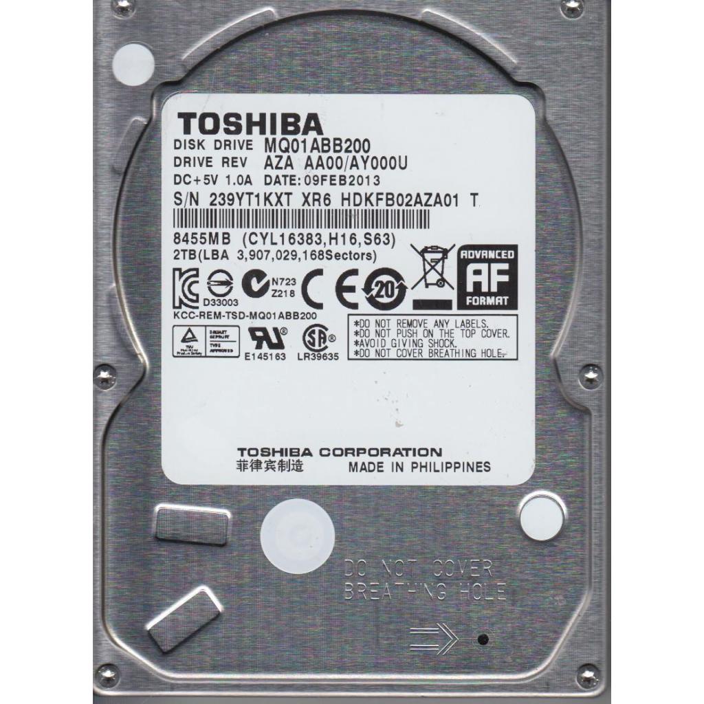 Жорсткий диск для ноутбука 2.5" 2TB Toshiba (MQ01ABB200)