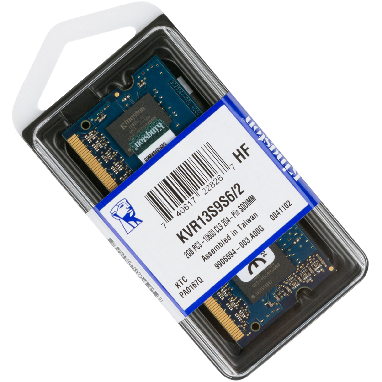 Модуль памяти для ноутбука SoDIMM DDR3 2GB 1333 MHz Kingston (KVR13S9S6/2) изображение 5