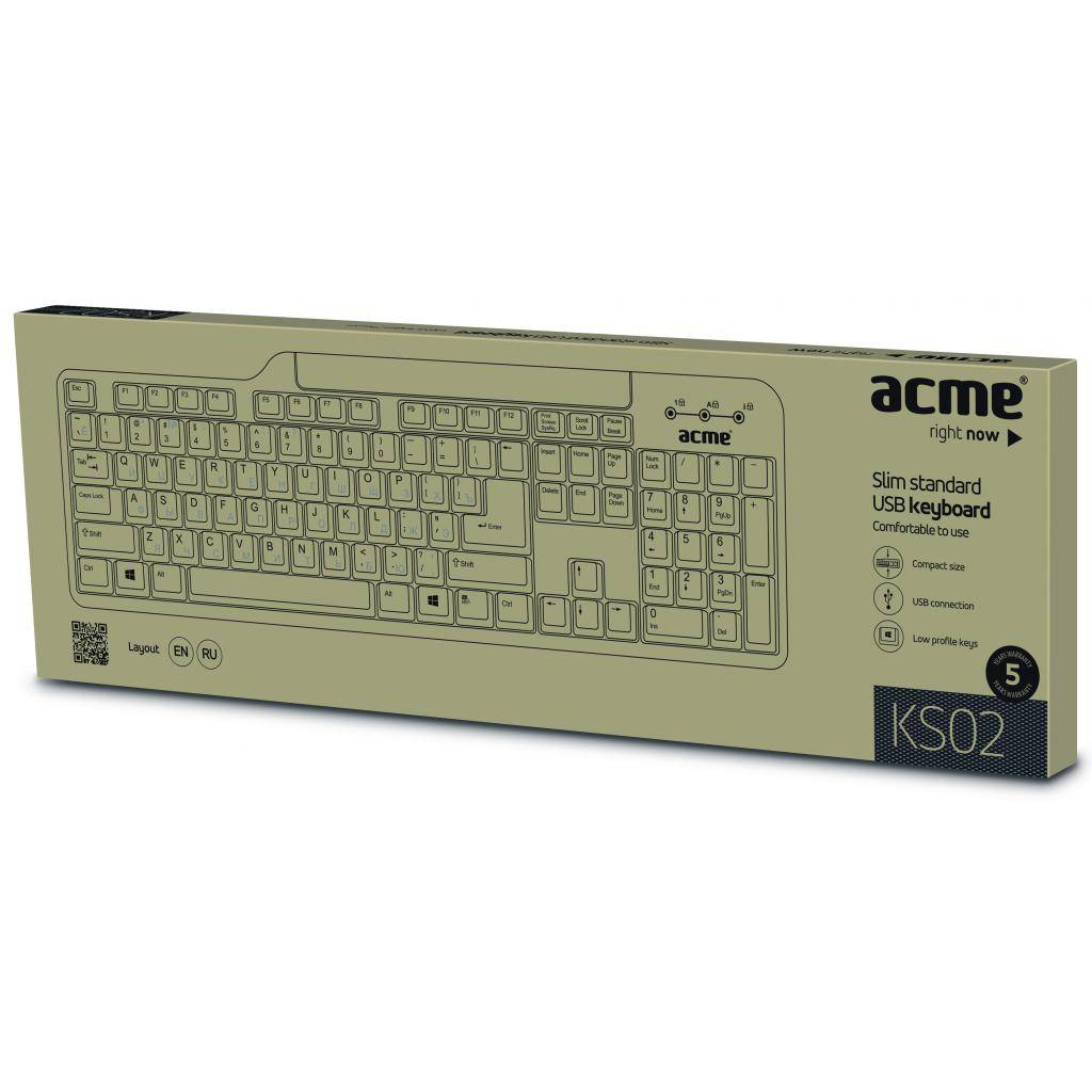 Клавиатура ACME KS02 Standard Keyboard (4770070866146) изображение 3