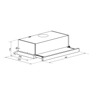 Вытяжка кухонная Interline SLIM BL A/50/2 изображение 3