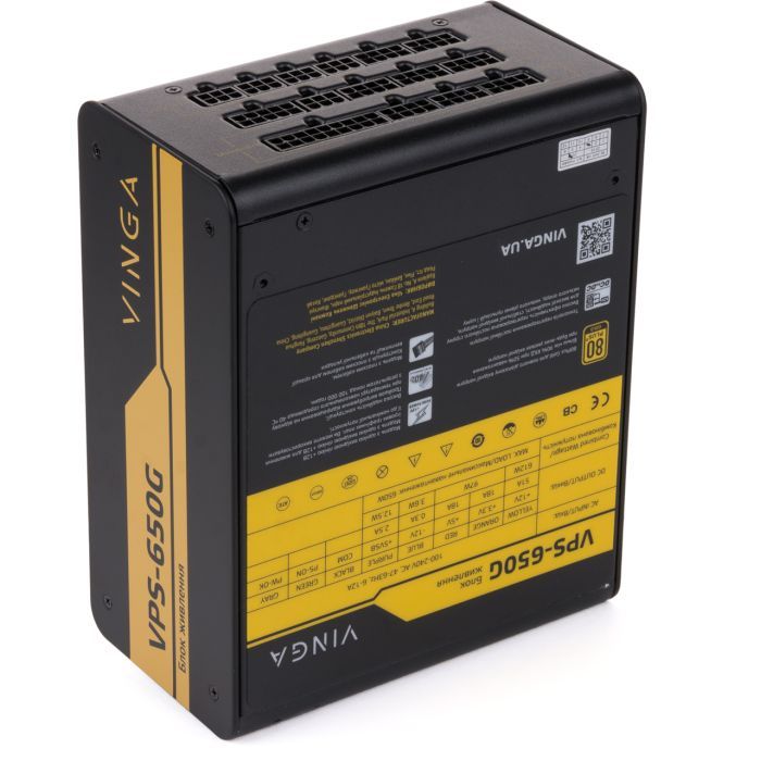 Блок питания Vinga 650W (VPS-650G) изображение 6