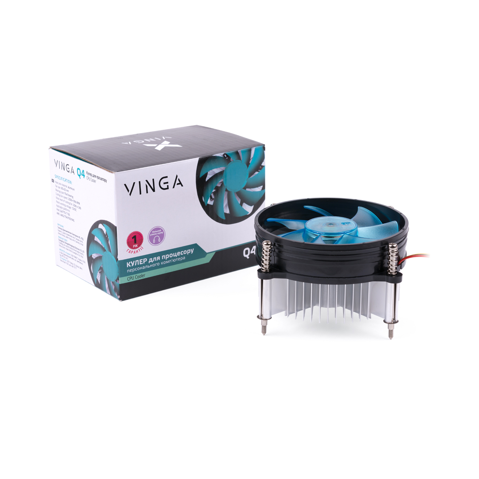 Кулер для процессора Vinga Q4 изображение 9