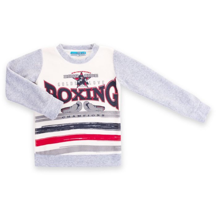 Піжама дитяча Matilda велюрова "Boxing" (7605-110B-gray) зображення 2