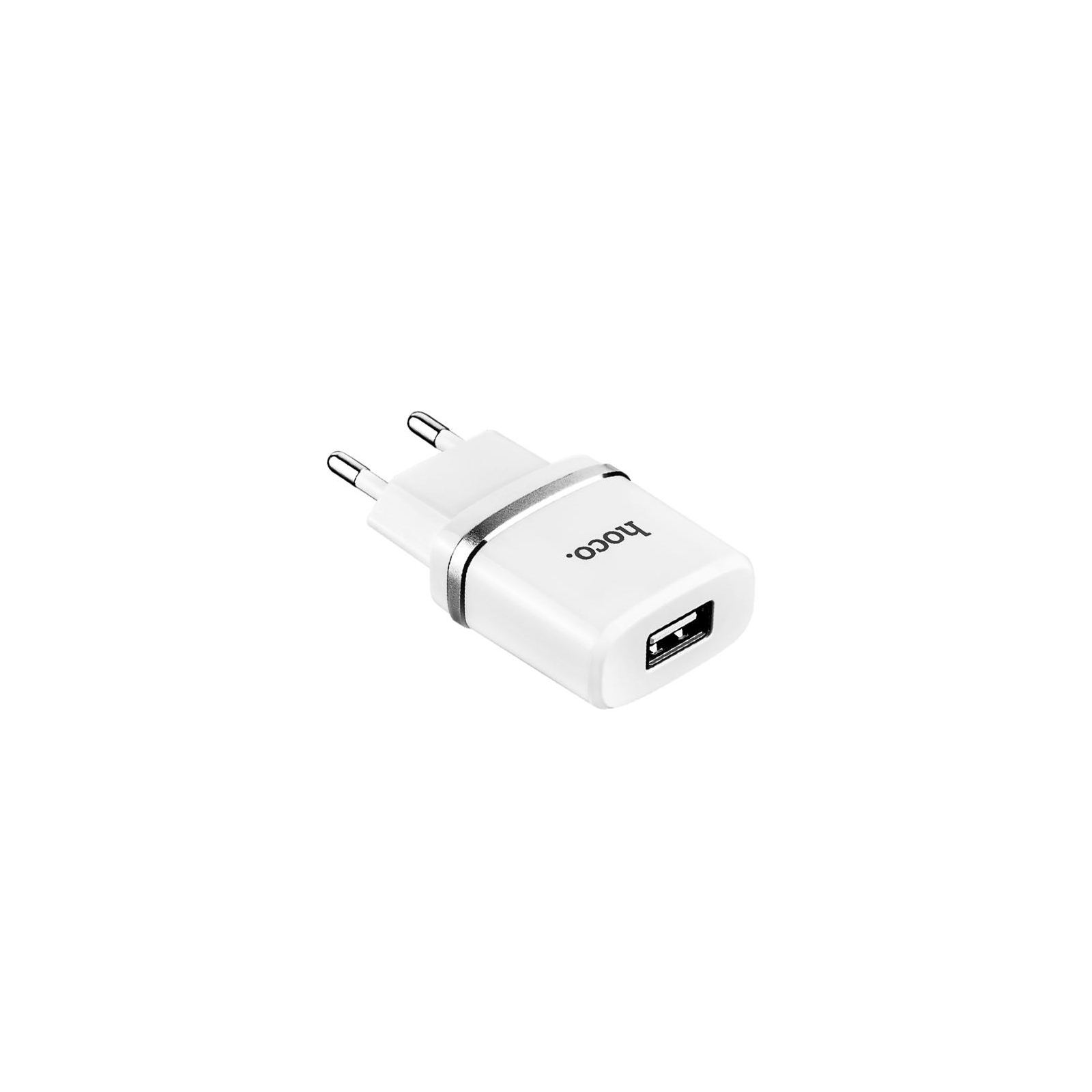 Зарядное устройство HOCO C11 1*USB, 1A, White + USB Cable MicroUSB (63320) изображение 3