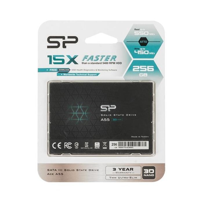 Накопитель SSD 2.5" 256GB Silicon Power (SP256GBSS3A55S25) изображение 6