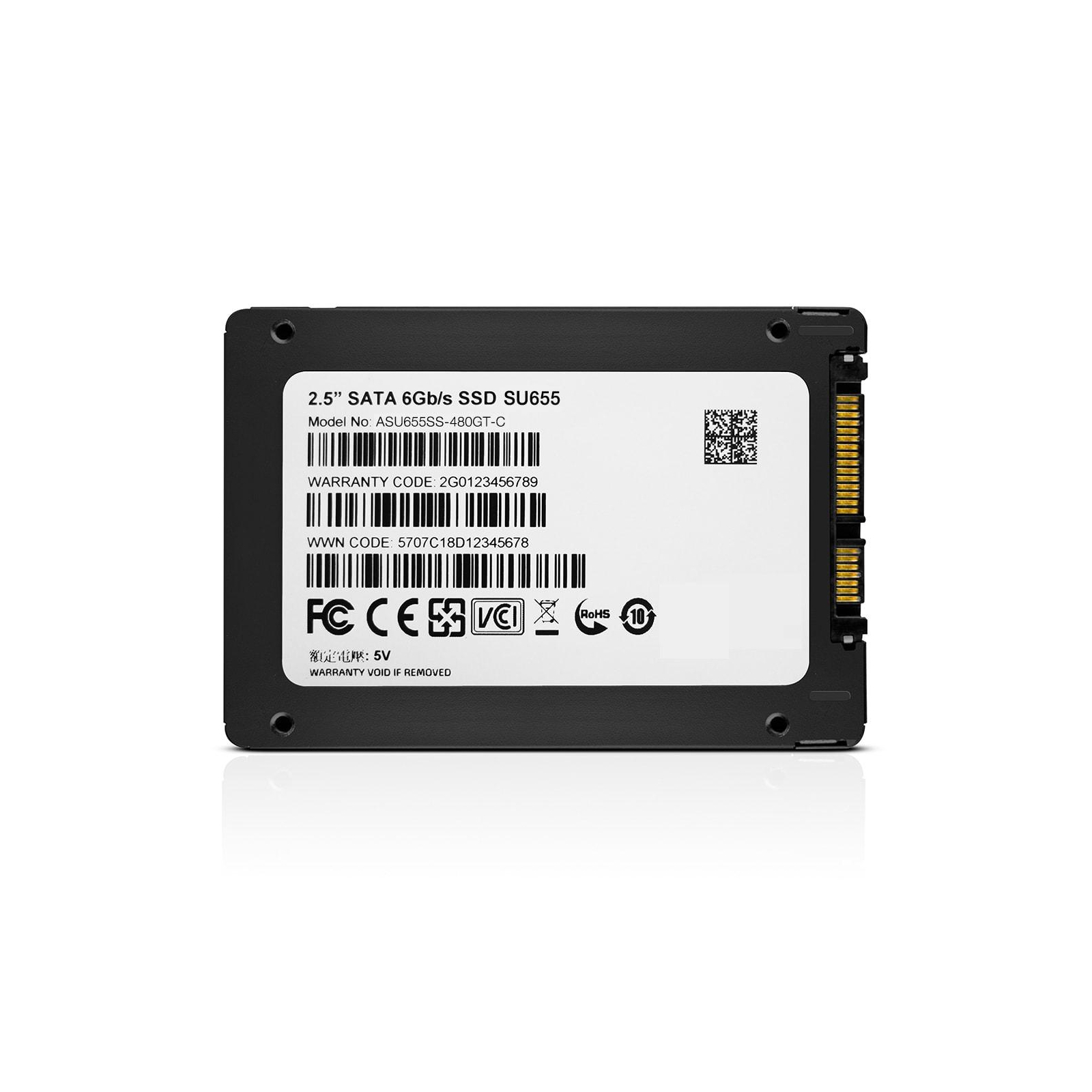 Накопитель SSD 2.5" 480GB ADATA (ASU655SS-480GT-C) изображение 5
