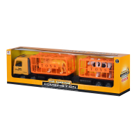Спецтехника Same Toy инерционный Super Combination Грузовик желтый для перевозки (98-91Ut-2) изображение 6