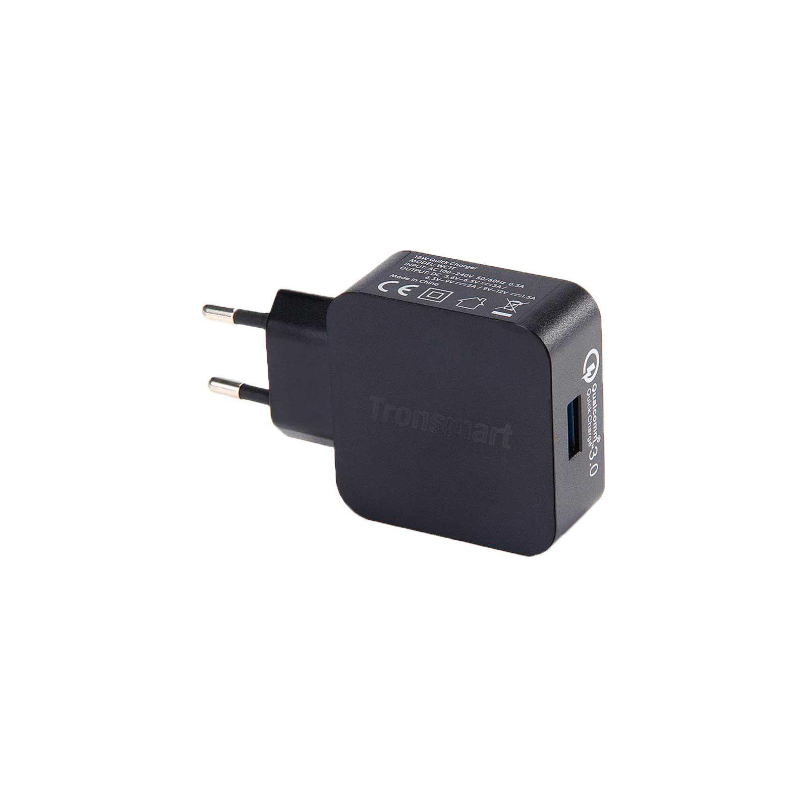 Зарядний пристрій Tronsmart WC1T Quick Charge 3.0 Wall Charger Black (210775) зображення 2