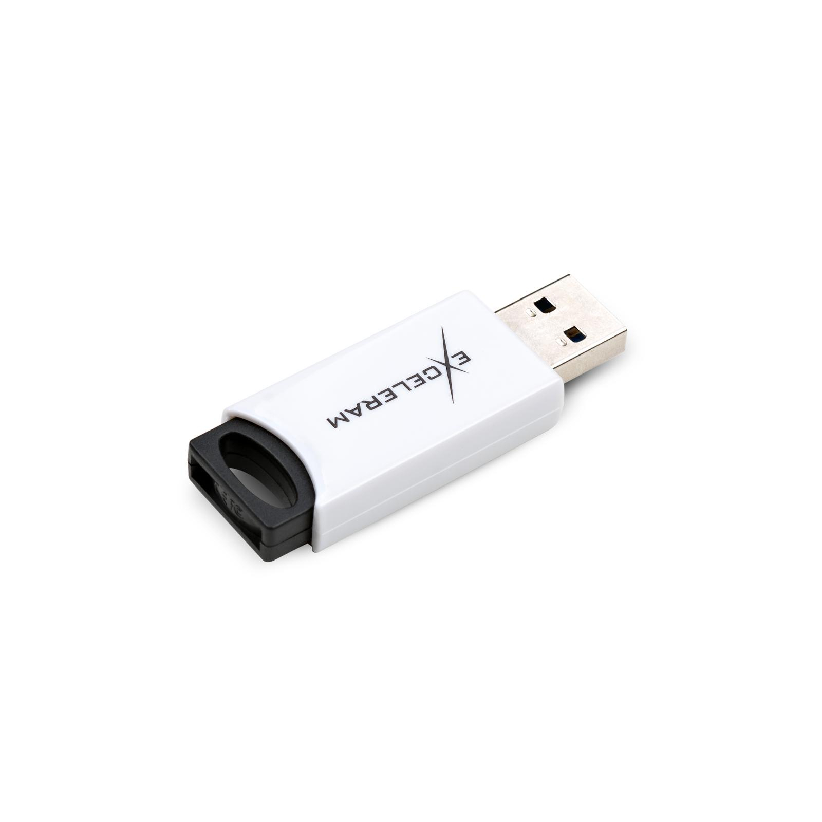 USB флеш накопитель eXceleram 64GB H2 Series White/Black USB 2.0 (EXU2H2W64) изображение 2