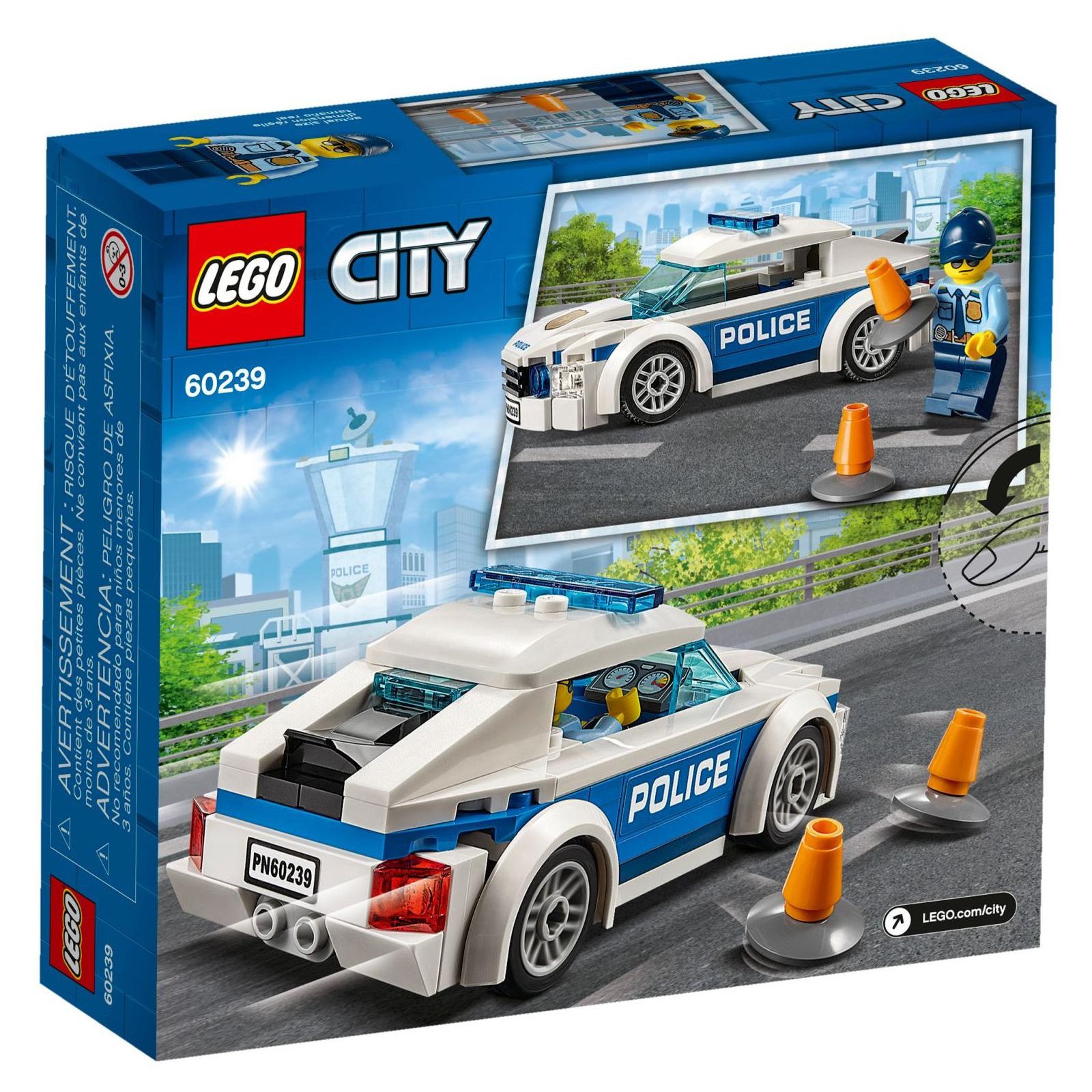 Конструктор LEGO City Автомобиль полицейского патруля 92 детали (60239) изображение 6