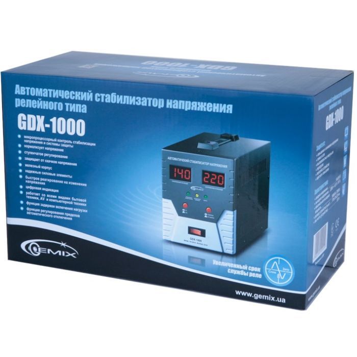 Стабілізатор Gemix GDX-1000 зображення 4