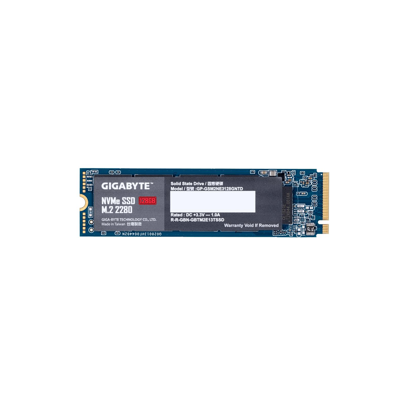 Накопитель SSD M.2 2280 128GB GIGABYTE (GP-GSM2NE3128GNTD) изображение 2