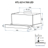 Вытяжка кухонная Minola HTL 6214 WH 700 LED изображение 12