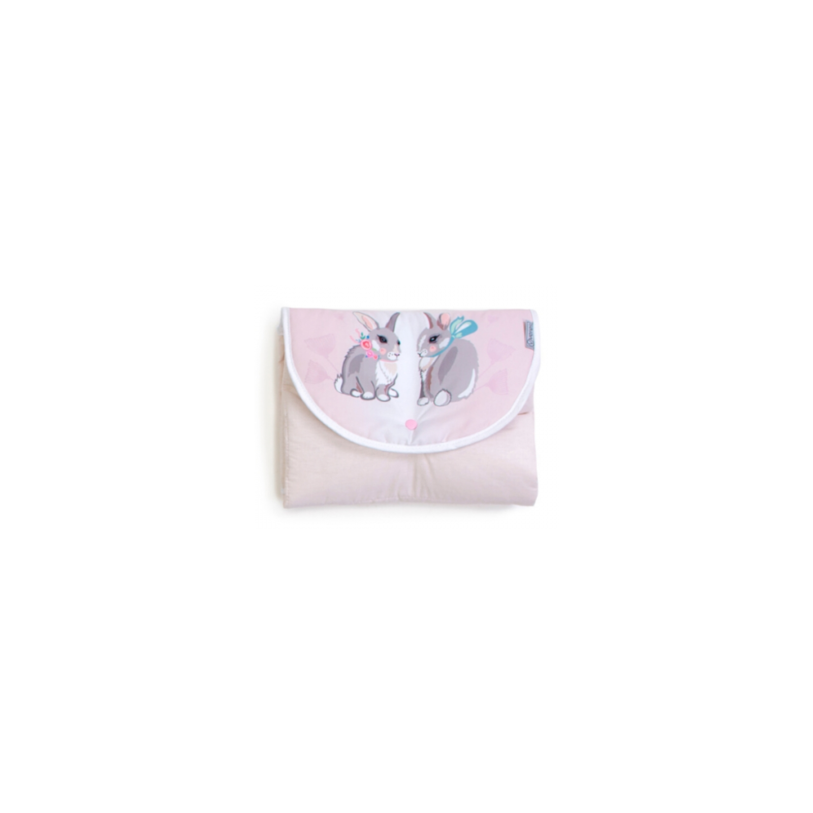 Пеленальный матрасик Верес Summer Bunny pink (57*60) дорожный (427.2)