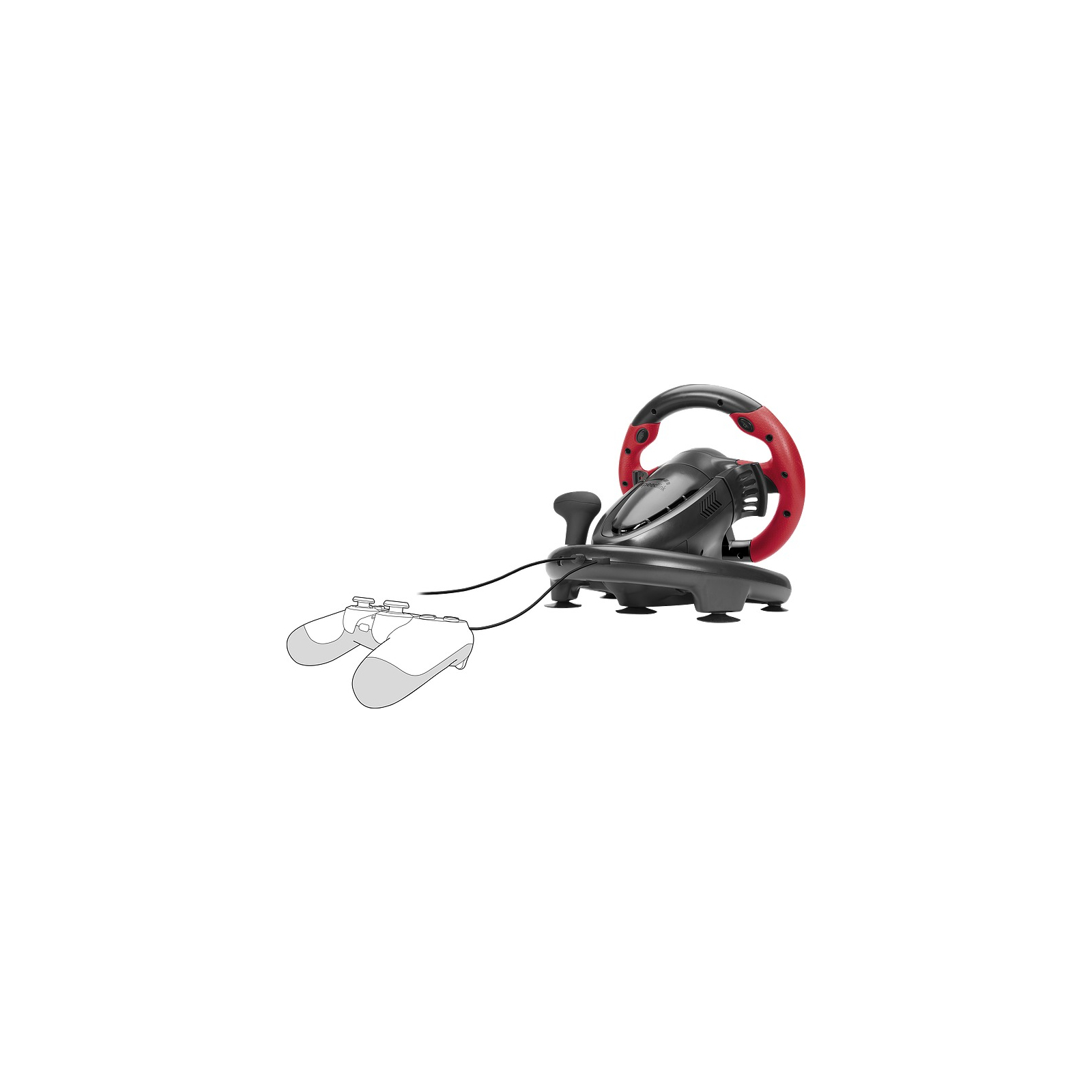 Руль Speedlink Trailblazer Racing Wheel PC/Xbox One/PS3/PS4 Black/Red (SL-450500-BK) изображение 4