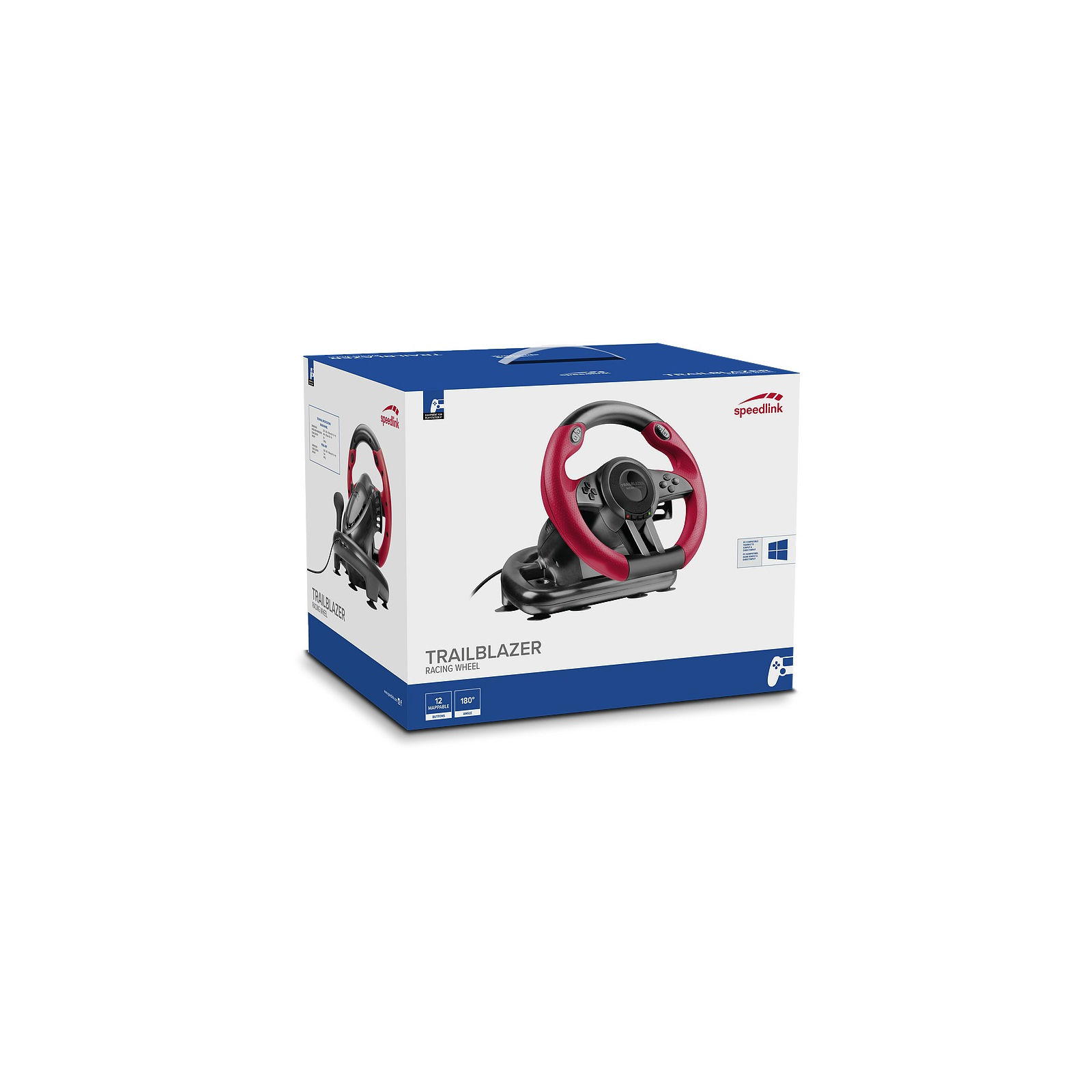 Руль Speedlink Trailblazer Racing Wheel PC/Xbox One/PS3/PS4 Black/Red (SL-450500-BK) изображение 5