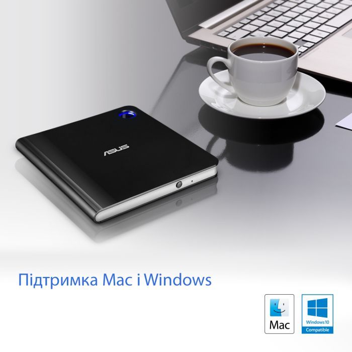 Оптичний привід Blu-Ray ASUS SBW-06D5H-U/BLK/G/AS (90DD02G0-M29000) зображення 6